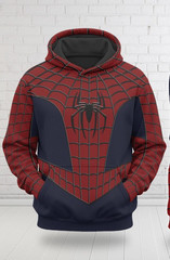Spider Man Inspired Halloween Costume Hoodie, Peter Parker Cosplay Costume Sweat