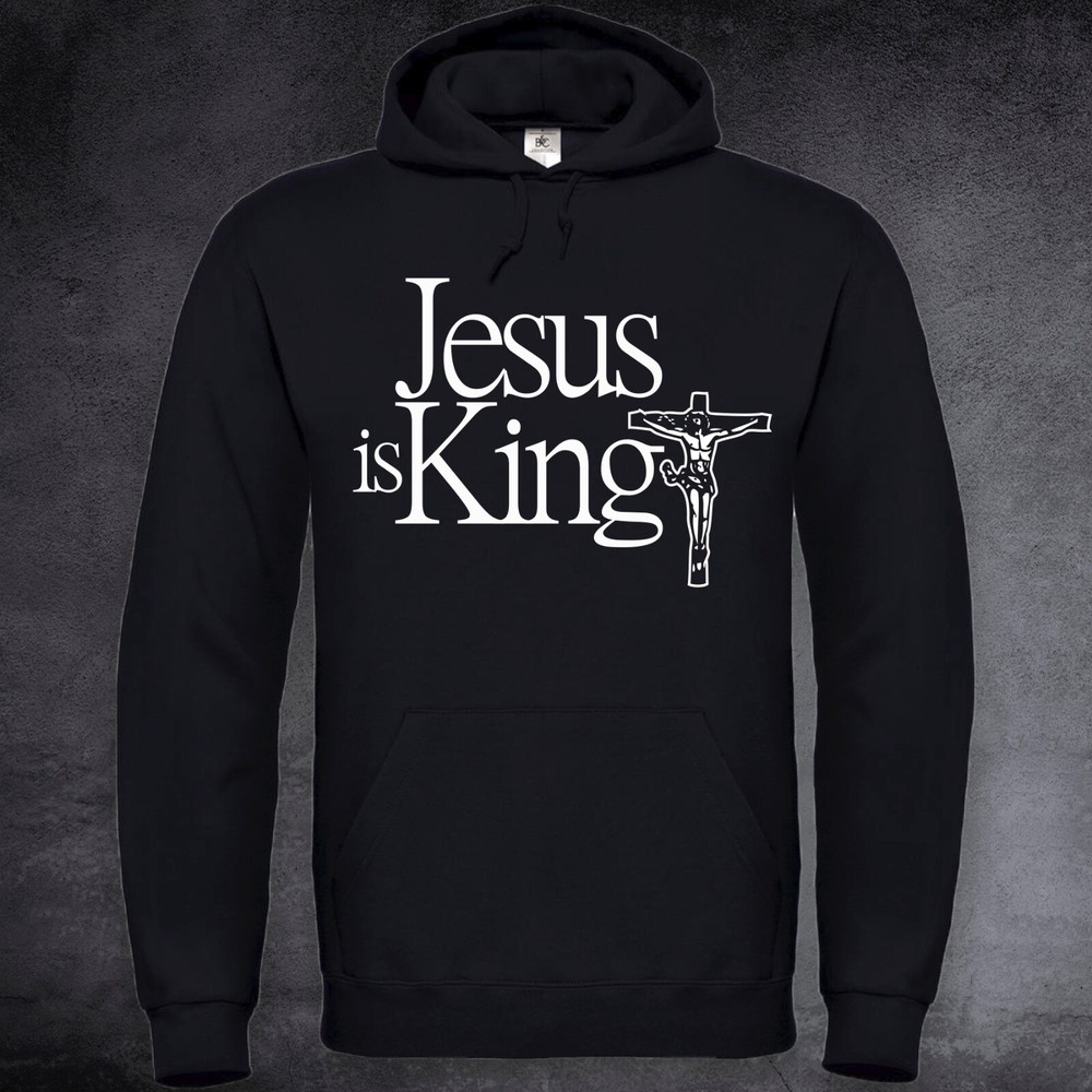 Jesus Is King Sweatshirt Hoodie Hooded Pullover Sweater Jumper Unisex Iconic XXS-5XL