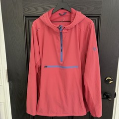 Zero Restriction Newman GolfHoodie Windbreaker Size XXL Coral