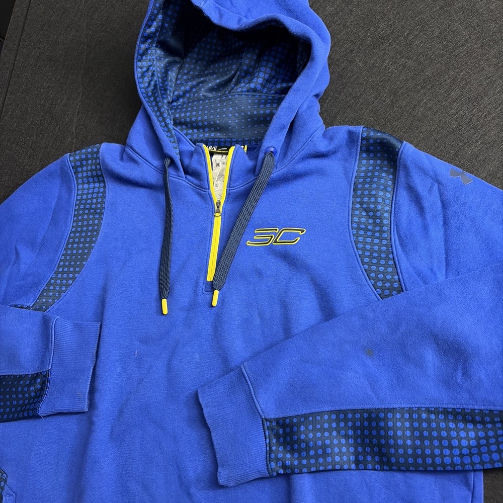 Under Armour All Season Gear Stephen Curry Hoodie Mens Large Loose Blue warriors