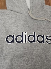 VINTAGE Adidas Sweatshirt Hoodie Size 2XL Gray All Seasons Mens Fleece
