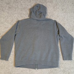 Nike The Athletic Dept Mens Large Gray Full Zip Fleece Hoodie Swoosh Logo