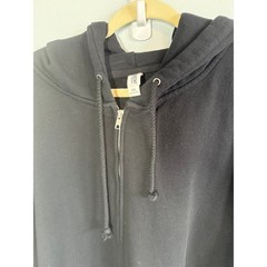 Mens Full Zip Black Fleece Lined Hoodie Sweatshirt 4XL Casual Thick Pockets