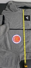 Adidas Gray Full Zip Front Hoodie L McDonald’s All American Games Basketball EUC
