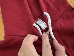 American Apparel Hoodie Unisex Classic Zip up – Maroon Size XXS