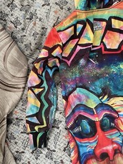 Electro Threads Full Body Suit Hoodie Pants MEDITATING RAFIKI TEEN Size Small