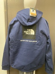The North Face Men’s Evolution Box NSE Pullover Hoodie Summit Navy US Size Large