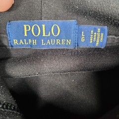 Polo Ralph Lauren Modern Poly Cotton Mix Hoodie Sweatshirt Black Men’s Large