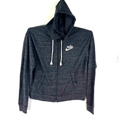 Nike Zip Hoodie Mens Size S Heather Black Lt Weight
