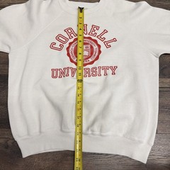 Vintage Cornell University Crest White Crewneck Sweatshirt See Description