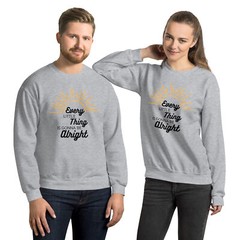 Every Little Thing Is Gonna Be Alright Marley Unisex Sweatshirt S,M,L,XL,2X,3X