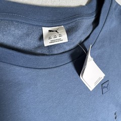 PUMA Sweatshirt Men’s 4XLT Dark Indigo Oversized Fit Crew Neck NWT Long Sleeve