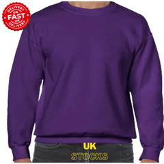 Mens Sweatshirt Heavy Blend Crew Neck Plain Jumper Pullover Casual High Quality