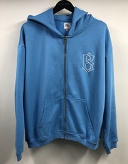 Vees Clothing Bleach Ichiho Skull Blue Anime Manga Hoodie Large French Terry