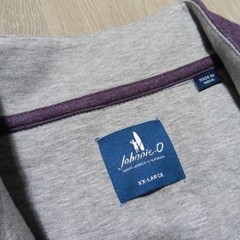JOHNNIE-O Mens 2XL XXL SULLY PULLOVER 1/4 ZIP ROYAL PLUM PURPLE GOLF SWEATSHIRT
