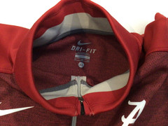 Nike Mens XL Alabama Crimson Tide Red Dri Fit Quarter Zip Pullover Sweatshirt