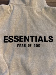 Essentials Men’s Small Light Oatmeal Hoodie