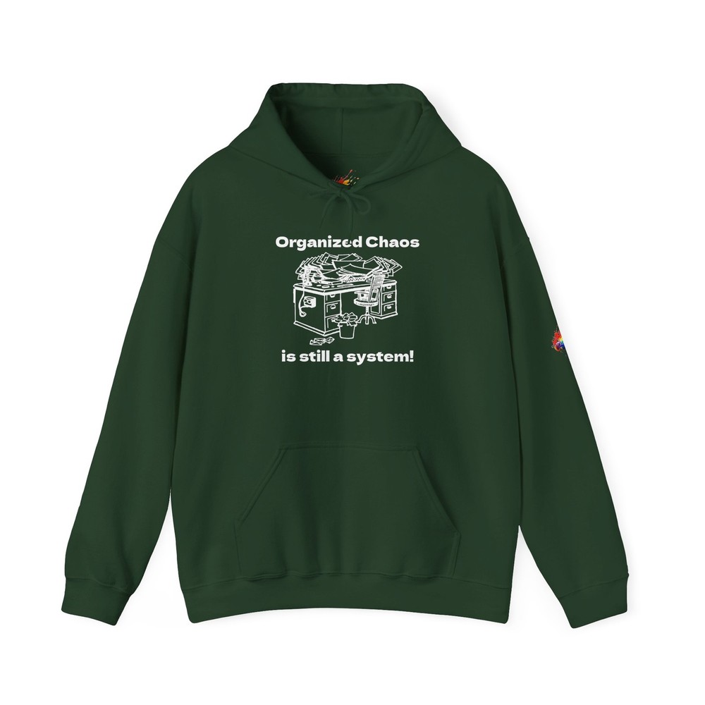 Messy Desk Hoodie, Organized Chaos Unisex Sweatshirt, Cozy Casual Wear