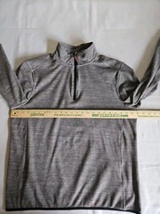 Avalanche Mens 1/4 Zip Microfiber Pullover Sweatshirt Mock Turtleneck Size Large