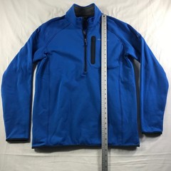 Eddie Bauer First Ascent Mens Tall L Mt Outpace Flex Fleece HZ Sapphire Blue NEW