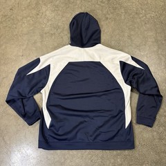 Nike Performance Hoodie Mens XL Center Swoosh Navy White Baggy Dri Fit Sports