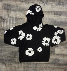 Denim Tears Black Wreath Hoodie Size Medium