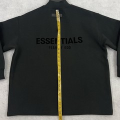 Fear of God Essentials Sweatshirt Mens XXS Black Pullover Stretch Limo Neck