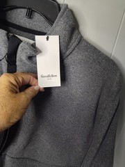 Goodfellow Half Zip Sweatshirt Mens 2XL Gray Mock Neck Long Sleeve Pockets NWT