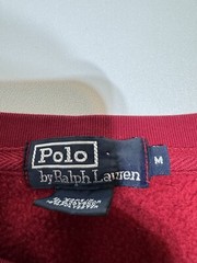VTG 90s Polo Ralph Lauren Essential Pullover Crewneck Sweatshirt Deep Red Medium