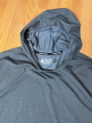 Carhartt Force Gray Relaxed Fit Long Sleeve Logo Men’s Hooded T-Shirt Size XL