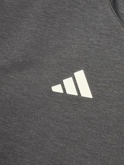 Adidas Hoodie Mens Medium Gray Short Sleeve Pullover Baseball Sample KB2095