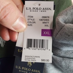US Polo Assn Full Zip Sweatshirt Mens Sz 2XL Hooded Heavy Sherpa Lined