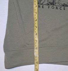 Star Wars Mens The Force Awakens Long Sleeve Pullover Shirt XS Green Graphic Tee