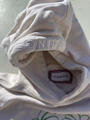 Men’s CHNGE Hoodie White Grow Learn S BOHO Hippie Spiritual Manifest Sustainable