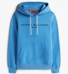 Tommy Hilfiger Men’s Regular Fit Embroidered Tommy Logo Fleece Pullover Hoodie