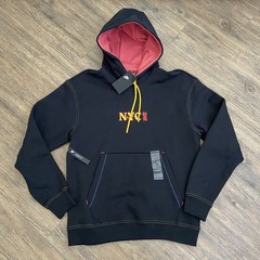 Nike New York City NYC China town Black Heavyweight Hoodie CW4777-010 Mens Small