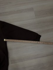 NWT DKNY Oversized Brown hoodie with measurements in photos & price tag.
