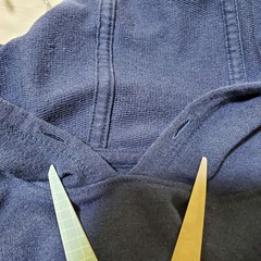 John Varvatos Hoodie Mens Medium Blue Jumper Minimalist Sweater Leisure Active