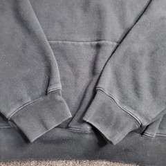 Fear of God Essentials Hoodie Mens Size Large Black Stretch Limo Sweatshirt Read