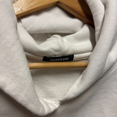 TALENTLESS Mens Large White “Since 1983” Puff Print Heavyweight Hoodie Pullover