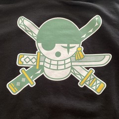 “One Piece”. ZORO. Size M. Black. Crew Full HOODIE. Sweatshirt