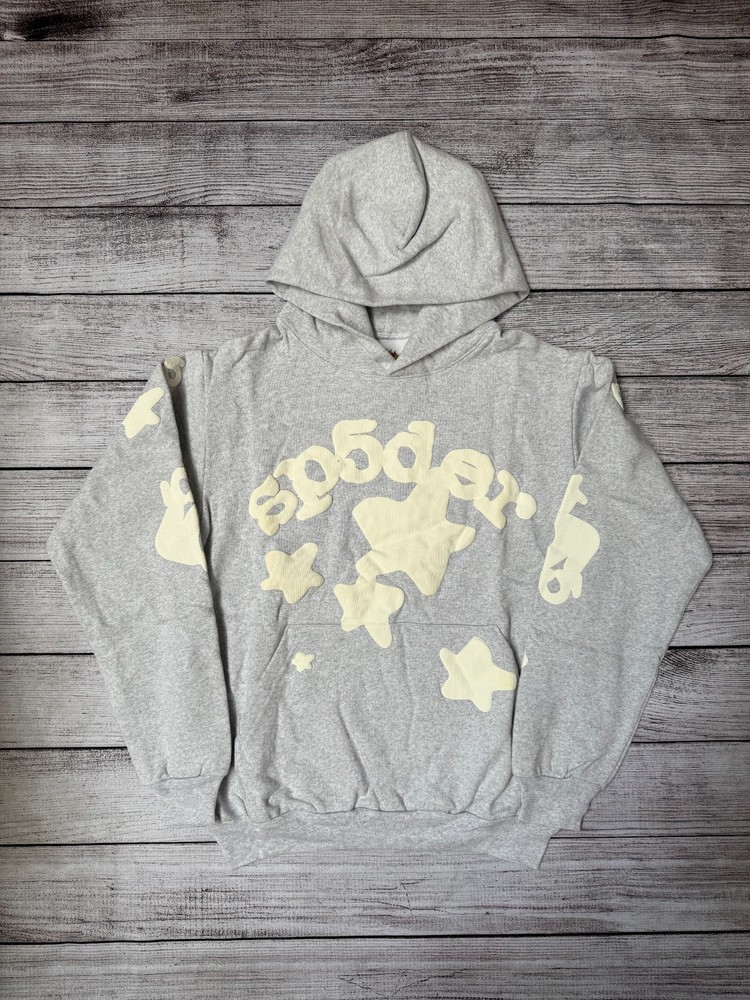 *BRAND NEW* Spider Worldwide “Beluga Grey” Hoodie – Ready To Ship🚚💨 (Size M)