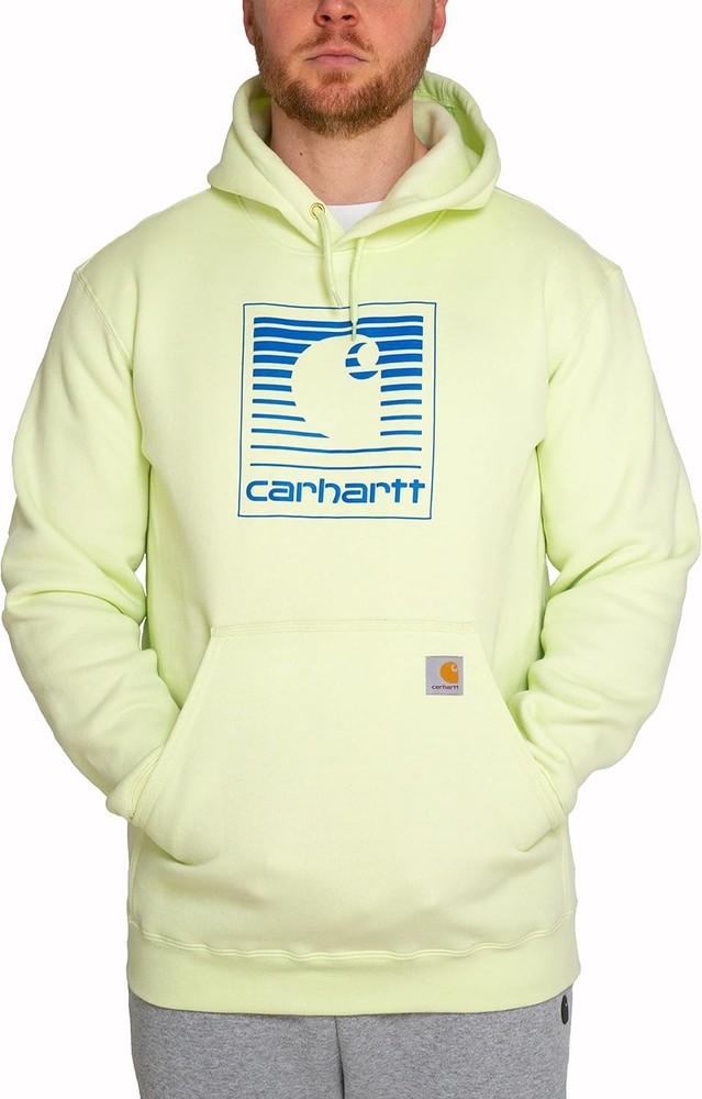 Carhartt Men’s Loose Fit Midweight Hooded Neck Letter Print Mens Graphic