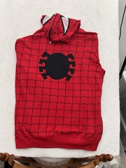 Marvel Spider-Man Full Zip Mask Hoodie Mad Engine Red Blue Web Mens 2XL RARE