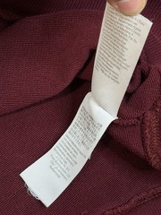 J.Crew Sweatshirt Mens L Burgundy Garment Dyed French Terry Crewneck Pullover