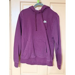 Nike Sportswear Club Fleece Hoodie Mens Medium Plum Purple Pullover BV2654-503