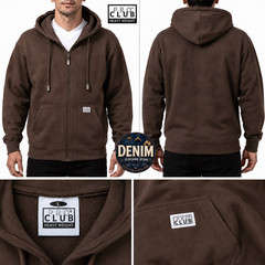 Men’s Pro Club Heavyweight Full Zip Fleece Hoodie Sweatshirts Hooded Size S-7XL