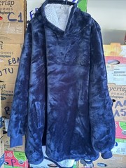 The Wayy Big Hoodie One Size Fits Most Blue (No Box) Wearable Blanket NWOT Ff