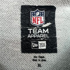NFL Team Apparel STEELERS Football Hoodie Size XL Gray, Embroidered Puffy Logo