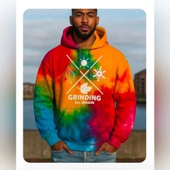 Fenchi Hoodie “Grinding All Season” Hoodie Unisex Bold Tie Dye Rare size Medium